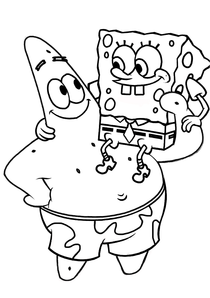 Spongebob zeigt Zunge